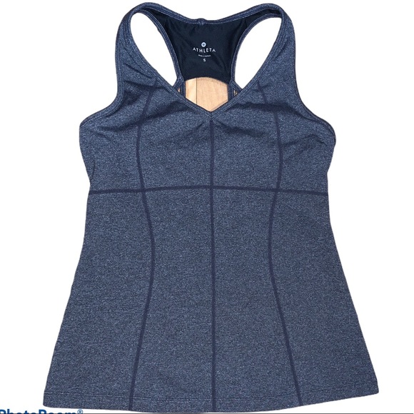 Athleta Equator Racerback Grey Tank Size Small - Picture 2 of 6